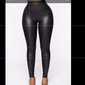 Fashion Nova faux leather leggings